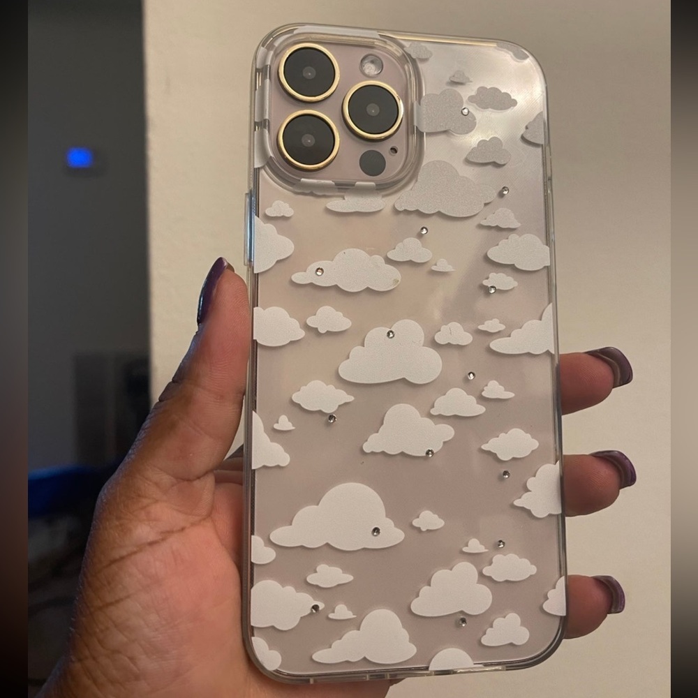 iPhone 13 Pro Max clear clouds case